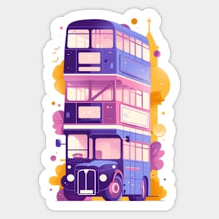 Triple Decker Magical Bus - Fantasy Sticker